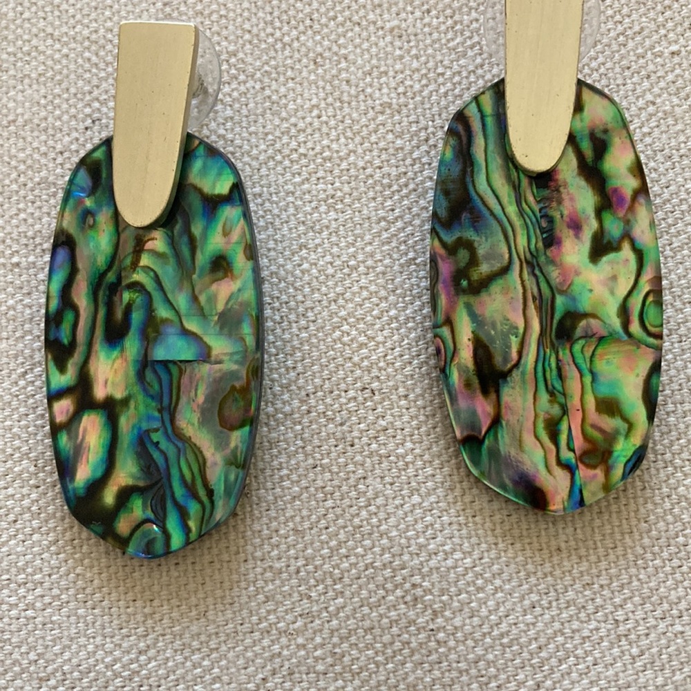 Rare Kendra Scott Abalone Earrings